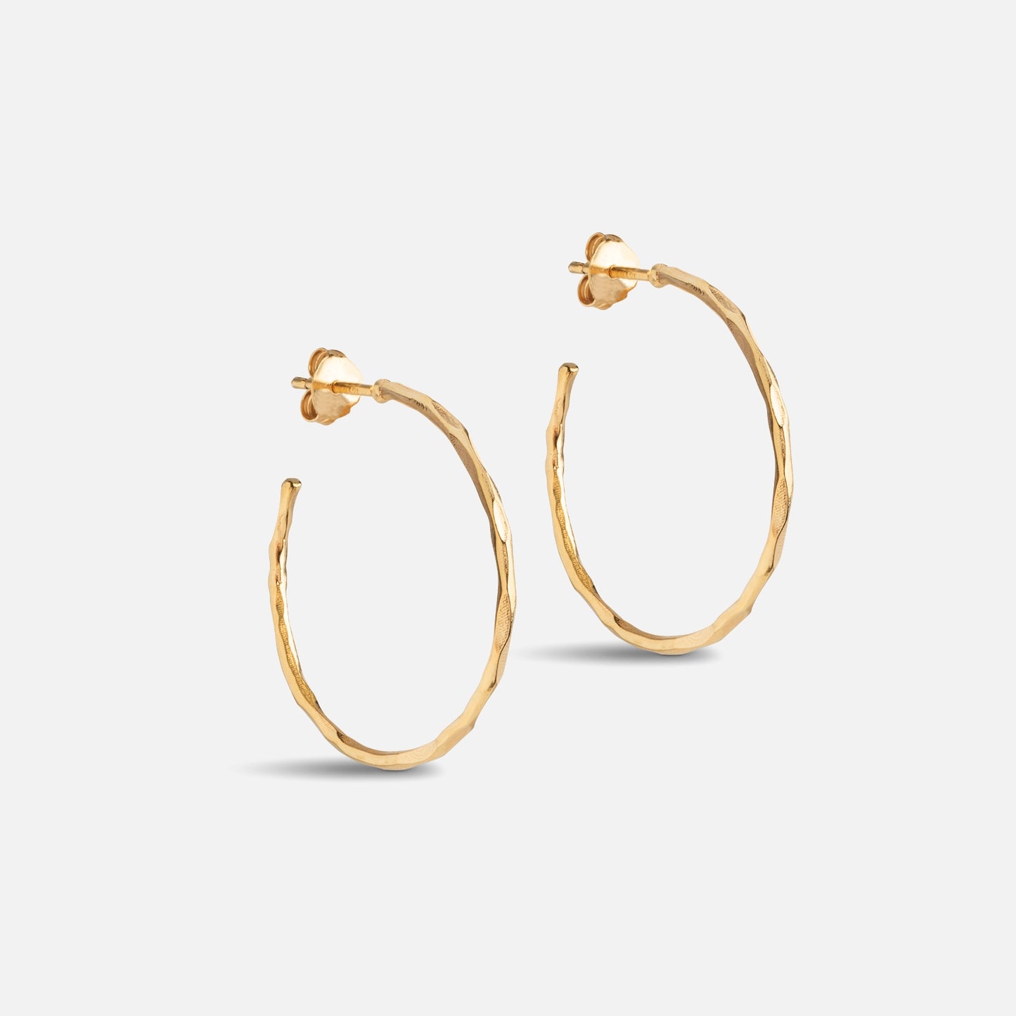 Organic Arena Hoops Medium fra Enamel - Forgyldt