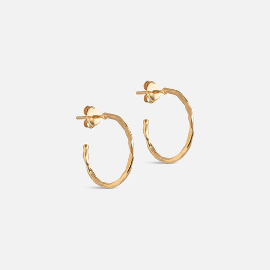 Organic Arena Hoops Small fra Enamel - Forgyldt