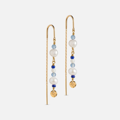 Sofia øreringe fra Enamel - Marine