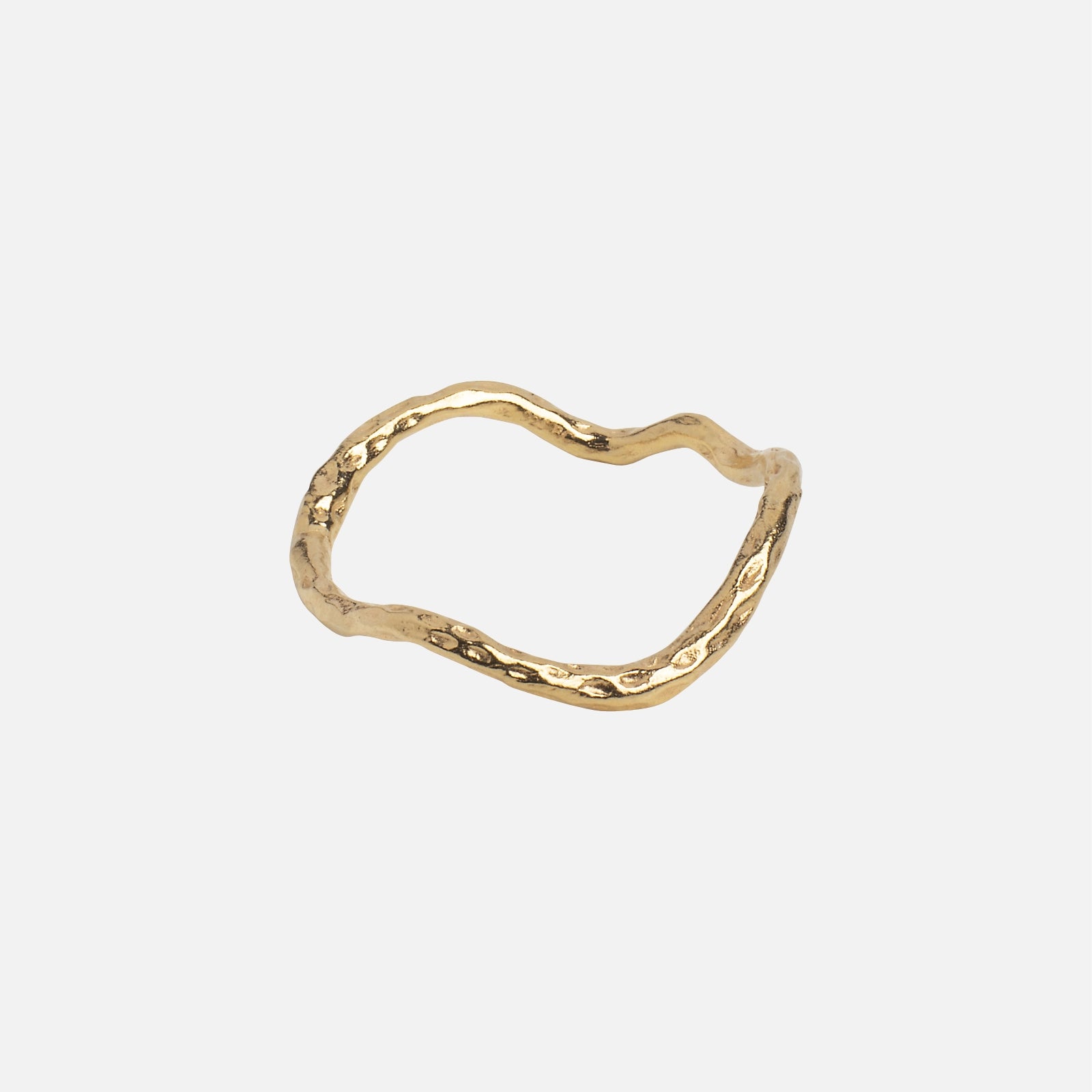 Sway ring fra Enamel Copenhagen i forgyldt sølv