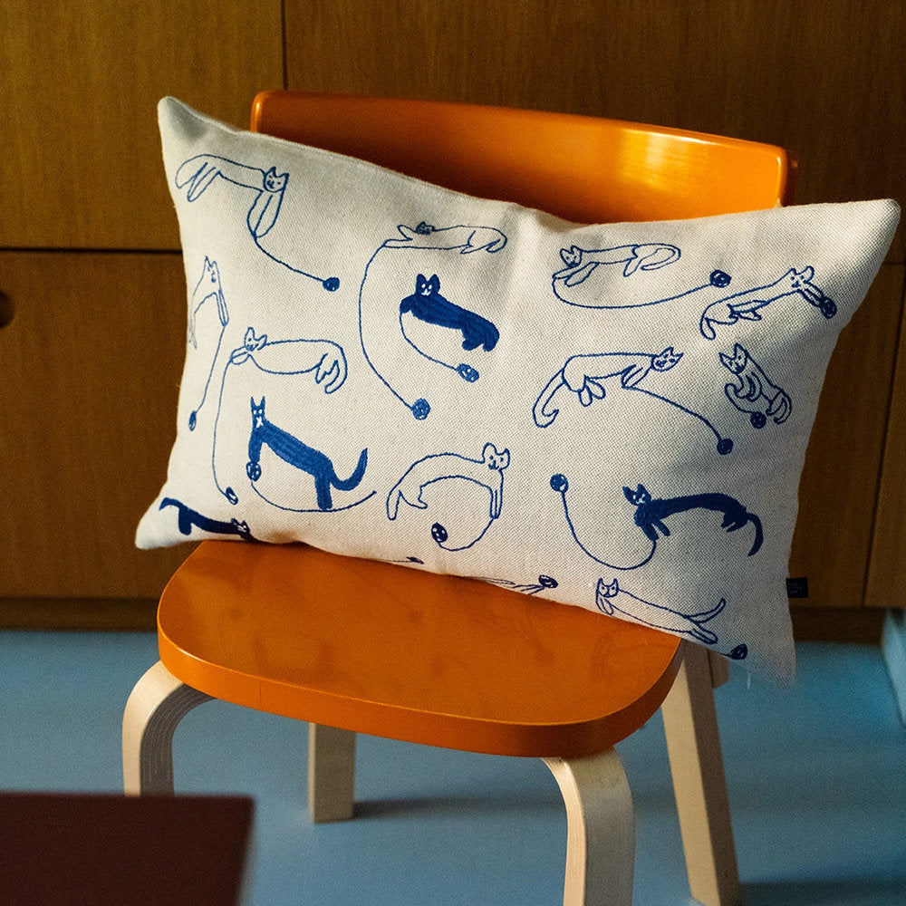 Garnkatter Embroidered Cushion Cover - Fine Little Day