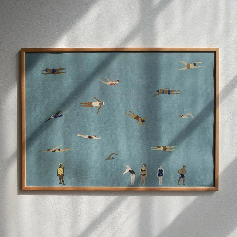 Swimmers Plakat af Elisabeth Dunker fra Fine Little Day (miljøfoto)