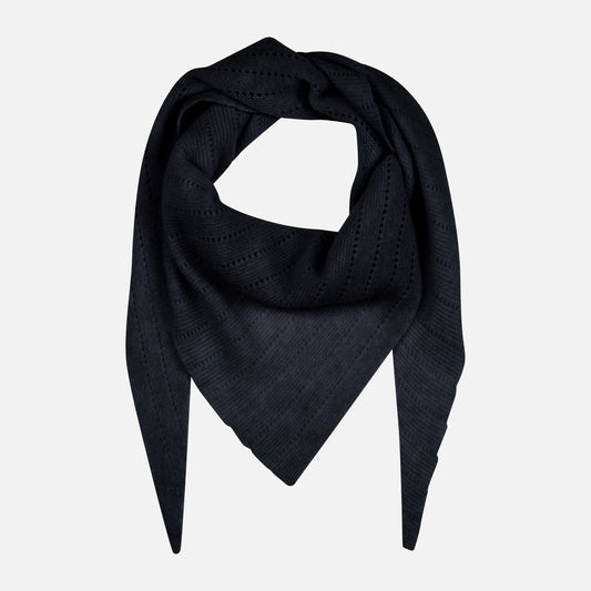 Doha Large Cashmere Tørklæde fra Frau - Navy