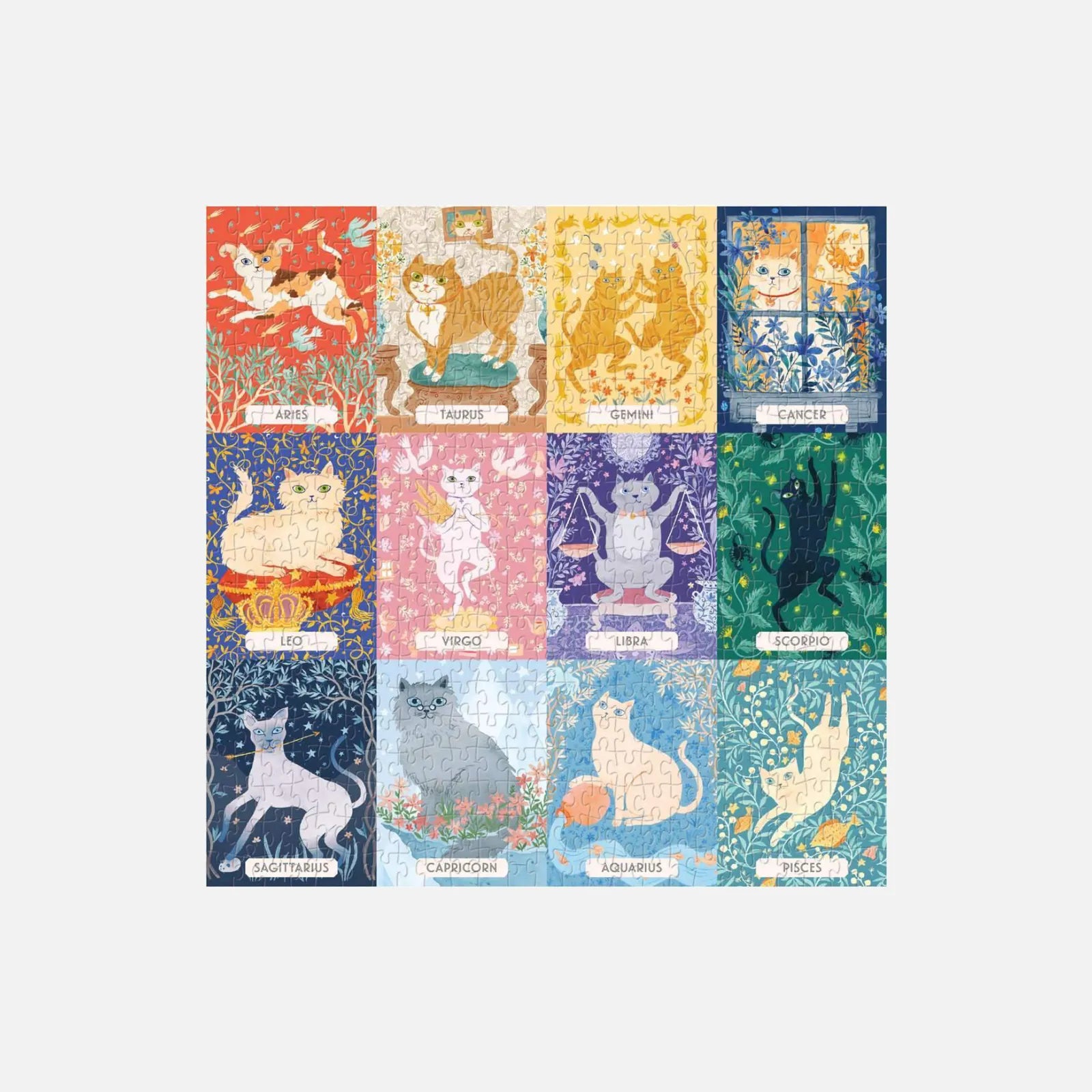 Cat Zodiac puslespil fra Galison (motiv)