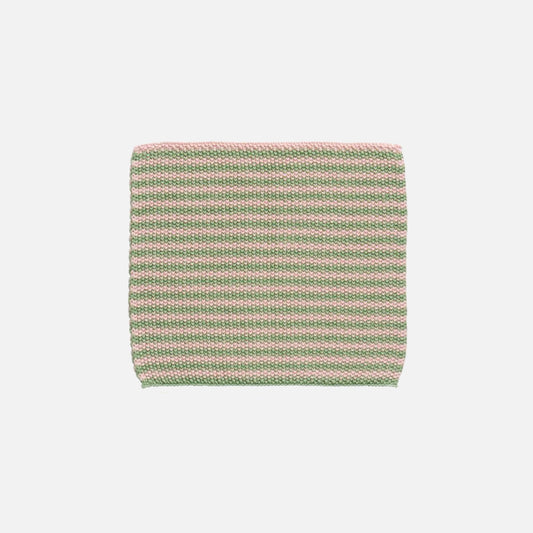 Stribet karklud fra Ib Laursen - Grøn/Lyserød