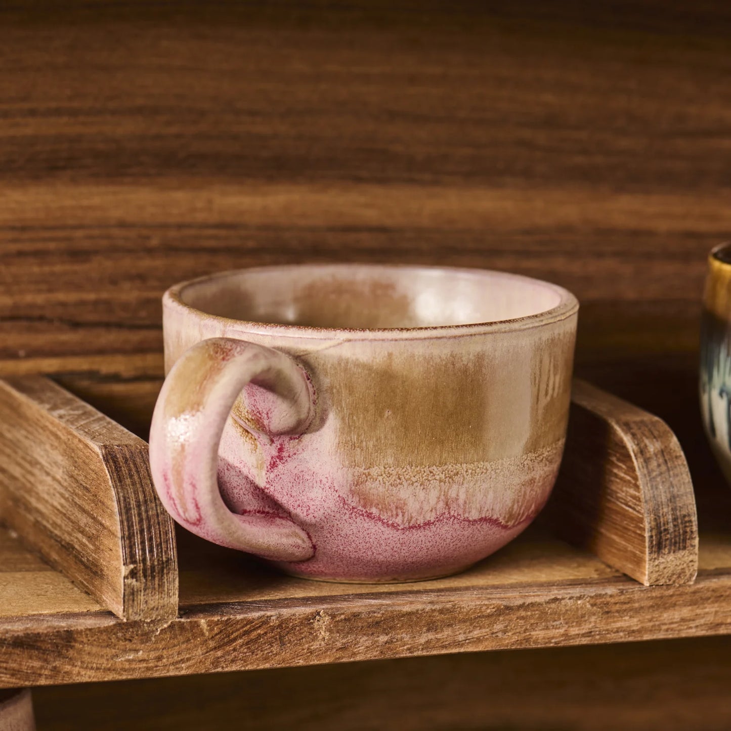 Trosa Krus med Hank fra Ib Laursen - Lysebrun/Sart Rosa - På reol