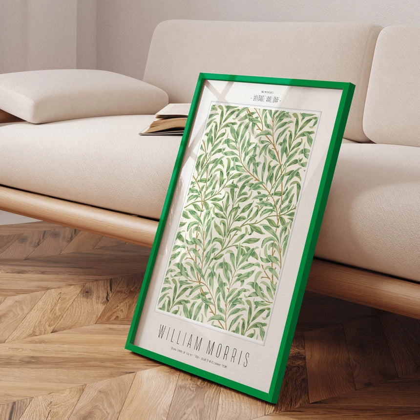 Nordic Line Green ramme fra Incado foran sofa