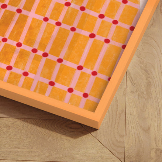 Farvet Ramme fra Incado - Orange Boost - Detalje