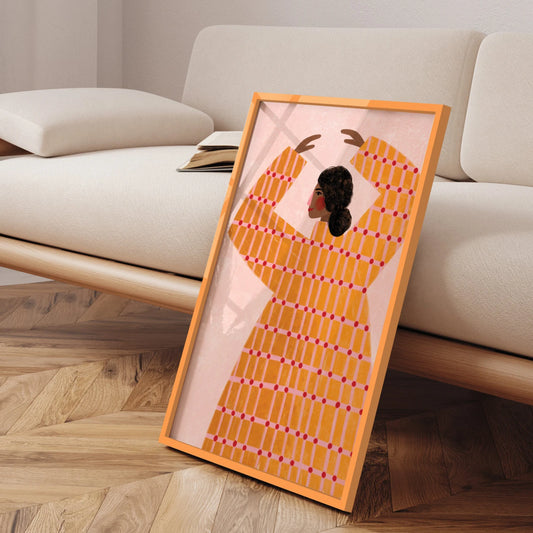 Farvet Ramme fra Incado - Orange Boost - Detalje - Miljøfoto