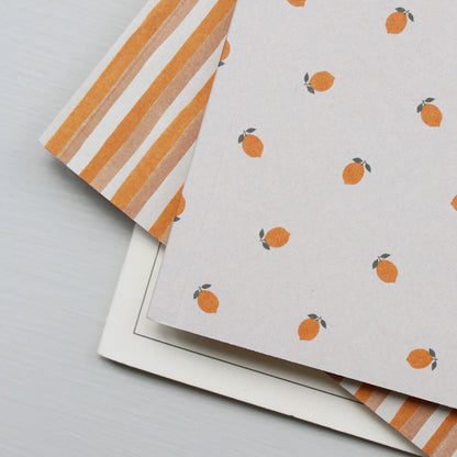 Mini Notebook med citroner fra Kartotek (detalje)