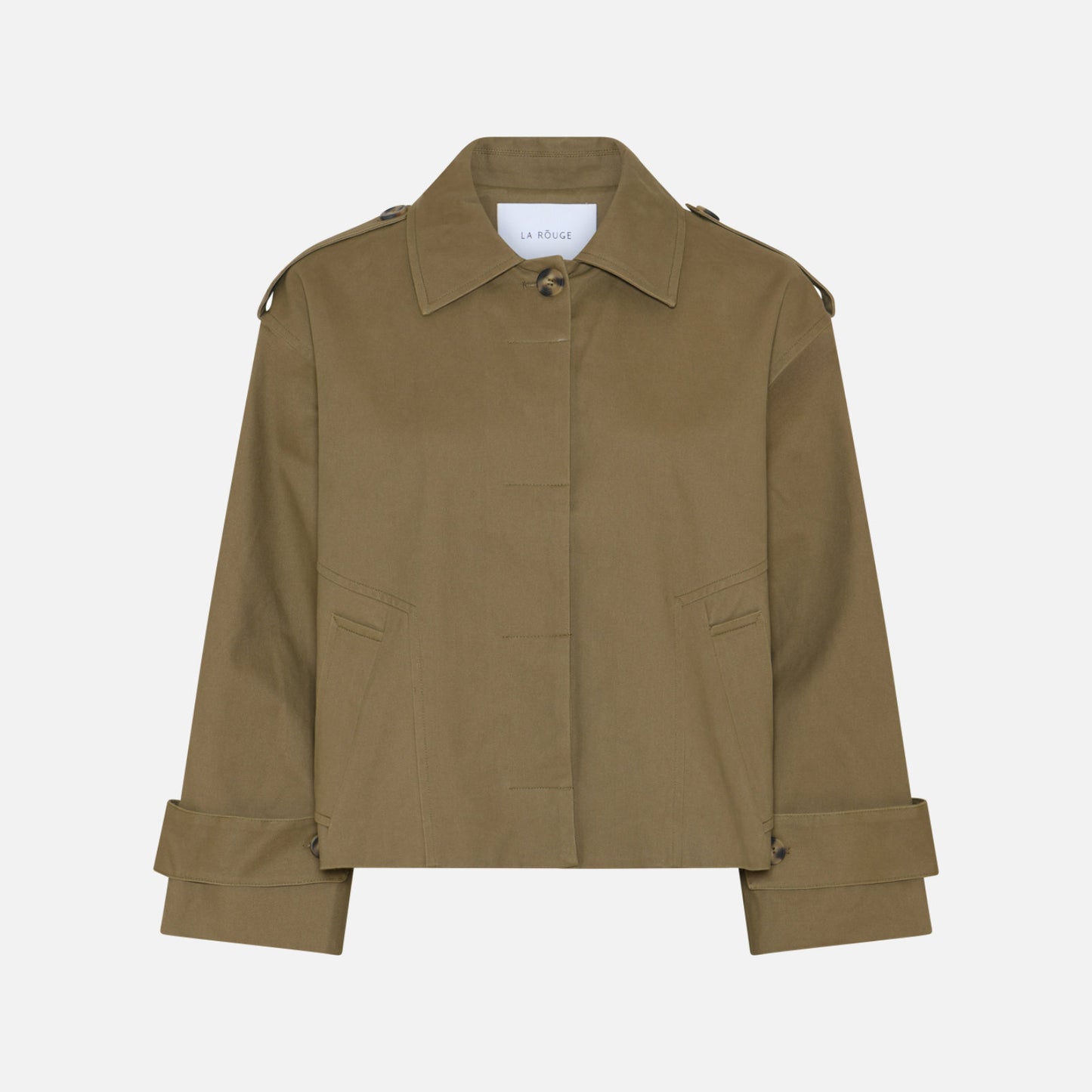 Daniella Short Trenchcoat fra La Rouge - Khaki