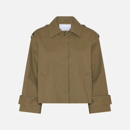 Daniella Short Trenchcoat fra La Rouge - Khaki