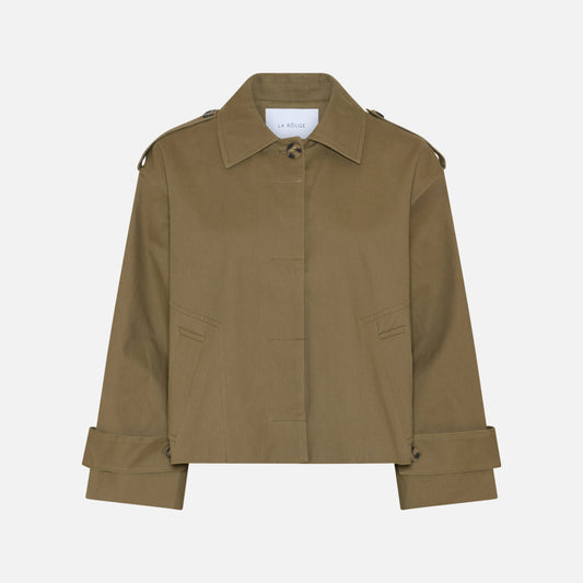 Daniella Short Trenchcoat fra La Rouge - Khaki