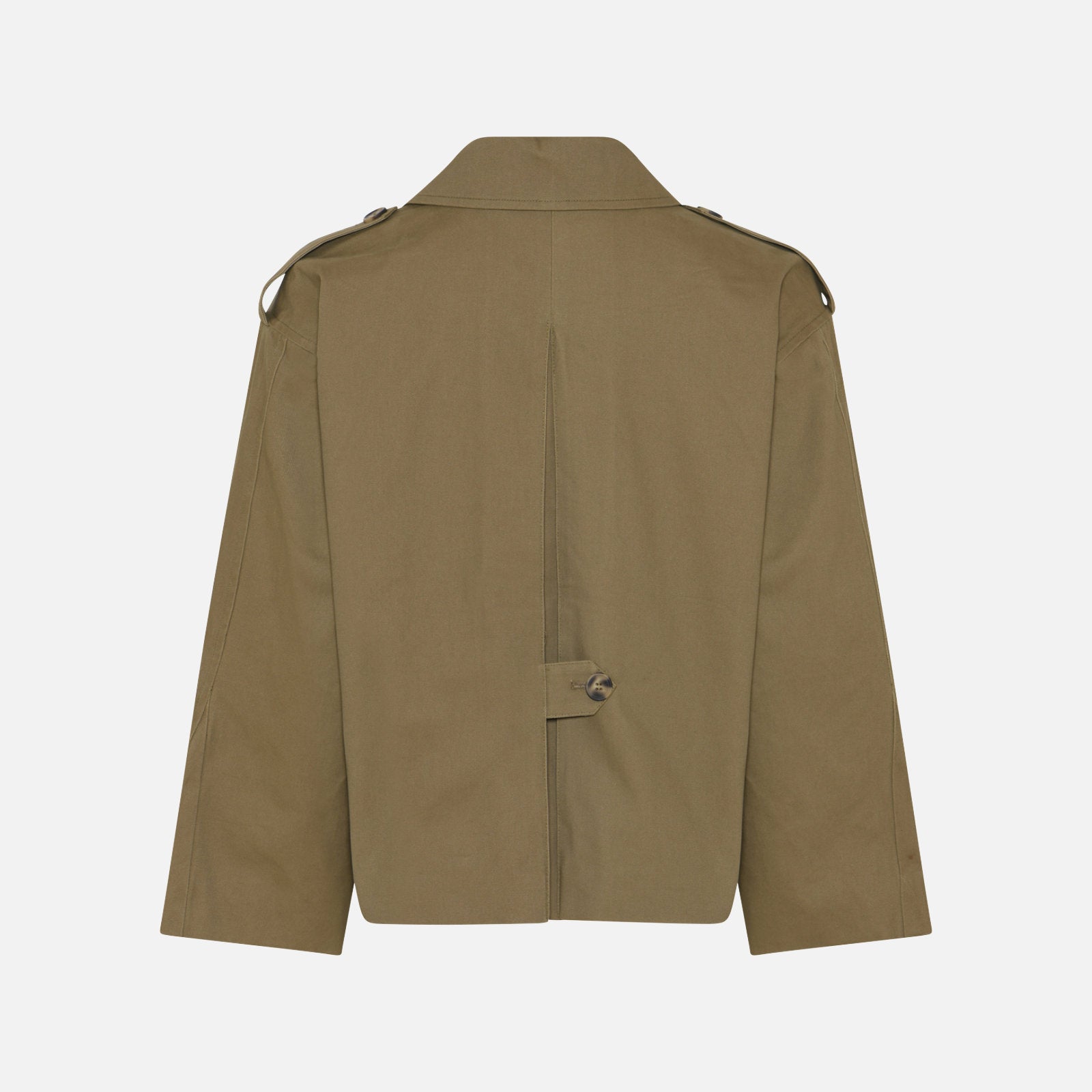 Daniella Short Trenchcoat fra La Rouge - Khaki - Ryg