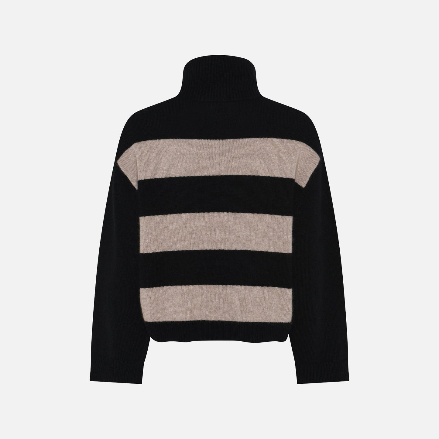 Julie Striped Knit - La Rouge - Black/Sand Stripe - Ryg