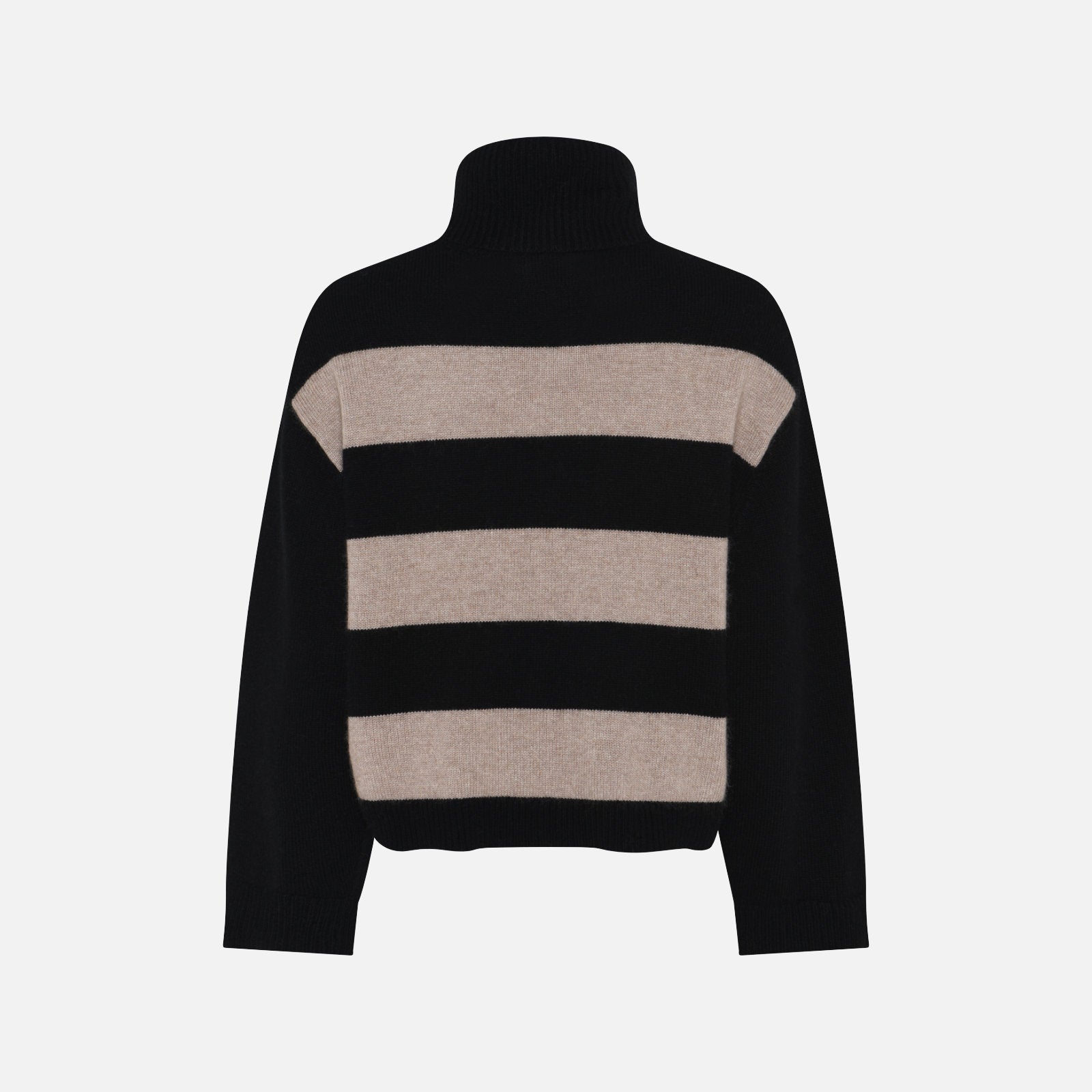 Julie Striped Knit - La Rouge - Black/Sand Stripe - Ryg