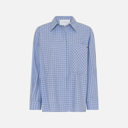 Petra Shirt fra La Rouge - Blue Checks
