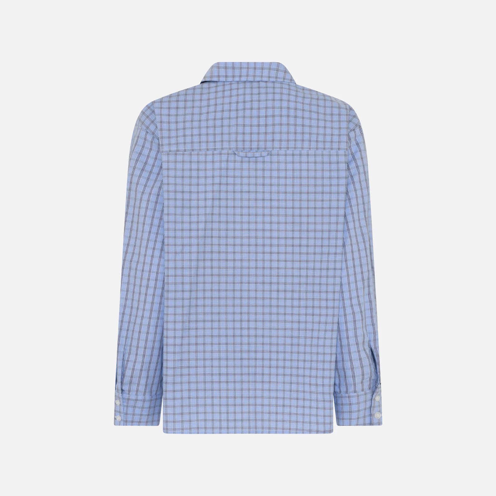 Petra Shirt fra La Rouge - Blue Checks - Ryg