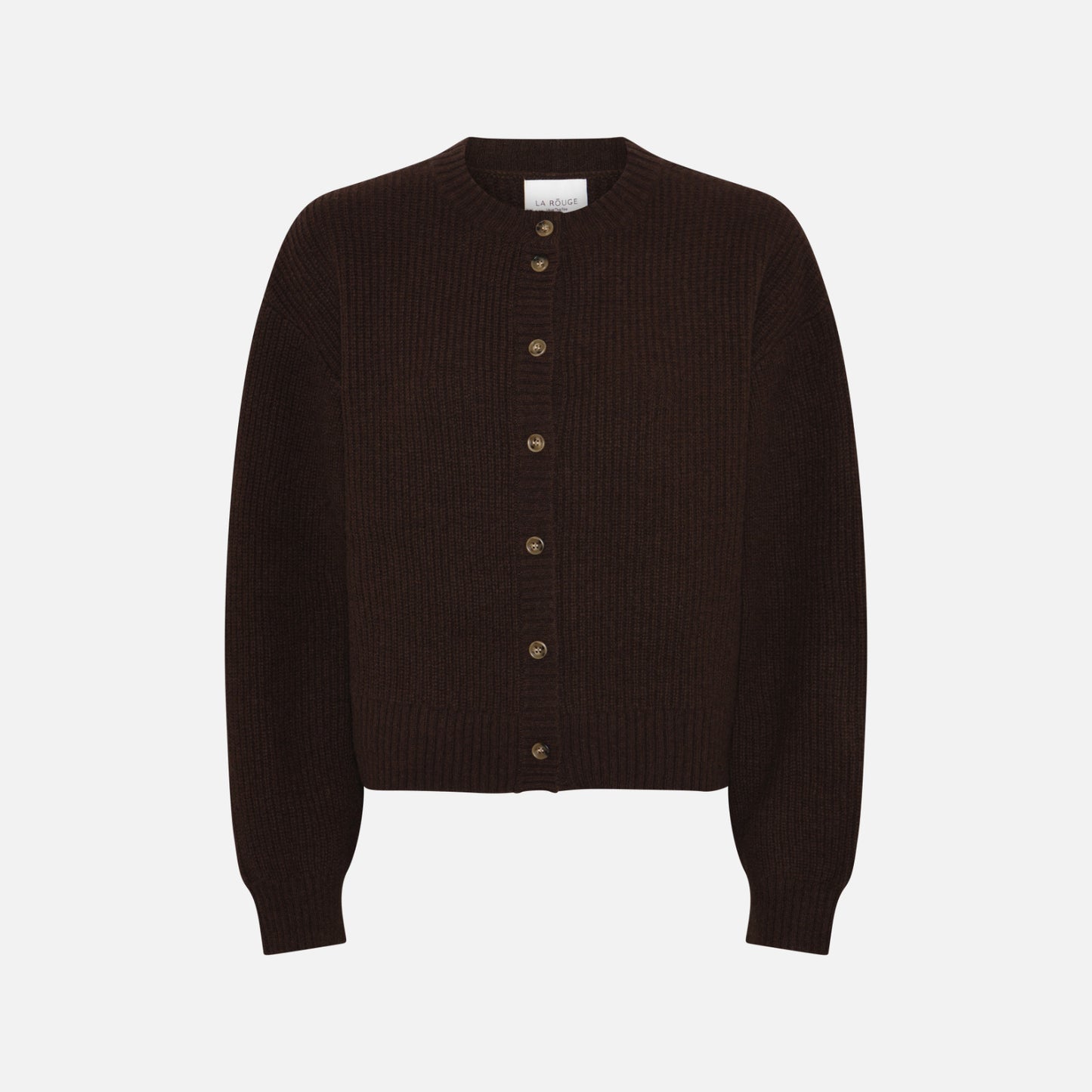 Sisse Cardigan fra La Rouge - Dark Brown