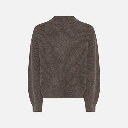 Sisse Knit fra La Rouge - Brown Melange - Ryg