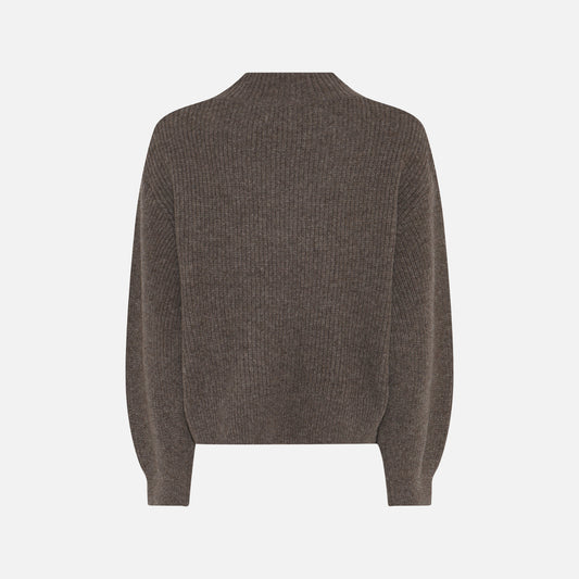 Sisse Knit fra La Rouge - Brown Melange - Ryg