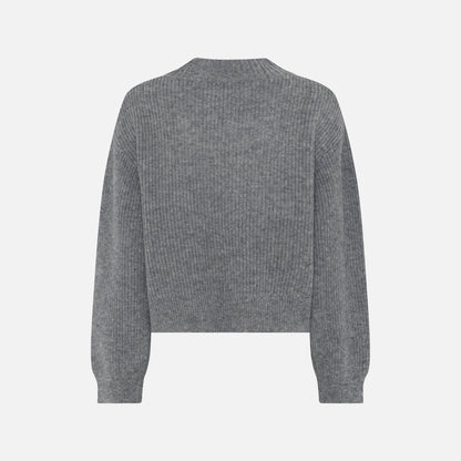 Sisse Knit fra La Rouge - Grey Melange - Ryg