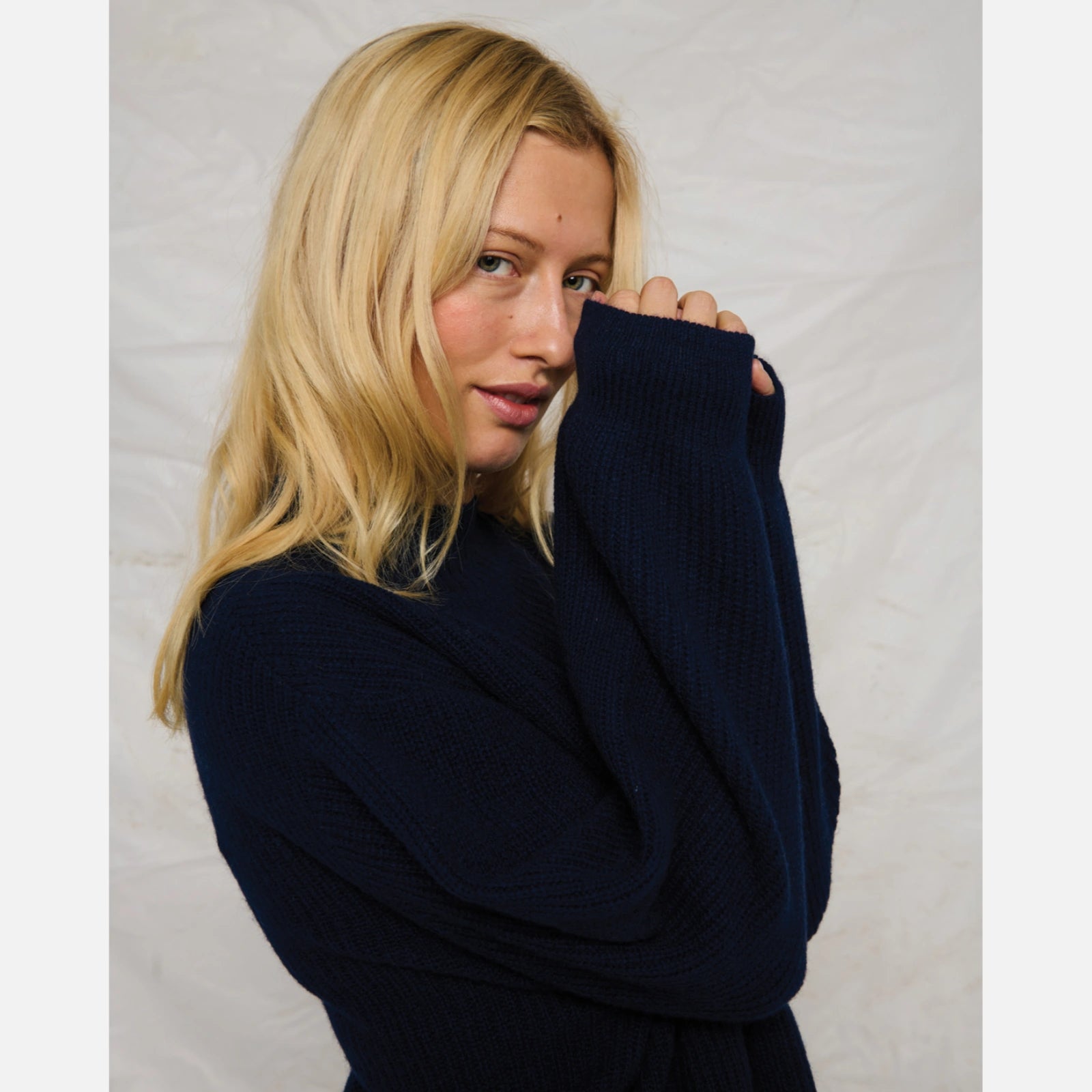 Sisse Knit fra La Rouge - Grey Melange - Detaljefoto