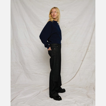 Sisse Knit fra La Rouge - Grey Melange - Model fra siden