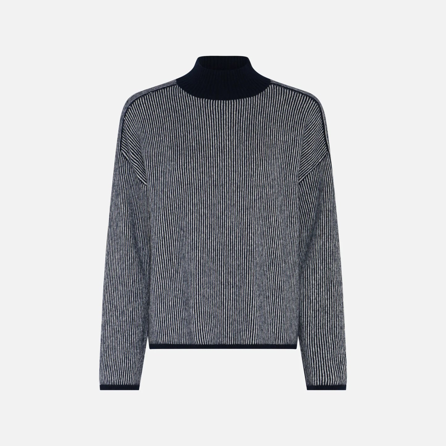 Sisse Stripe Knit fra La Rouge - Navy/Offwhite