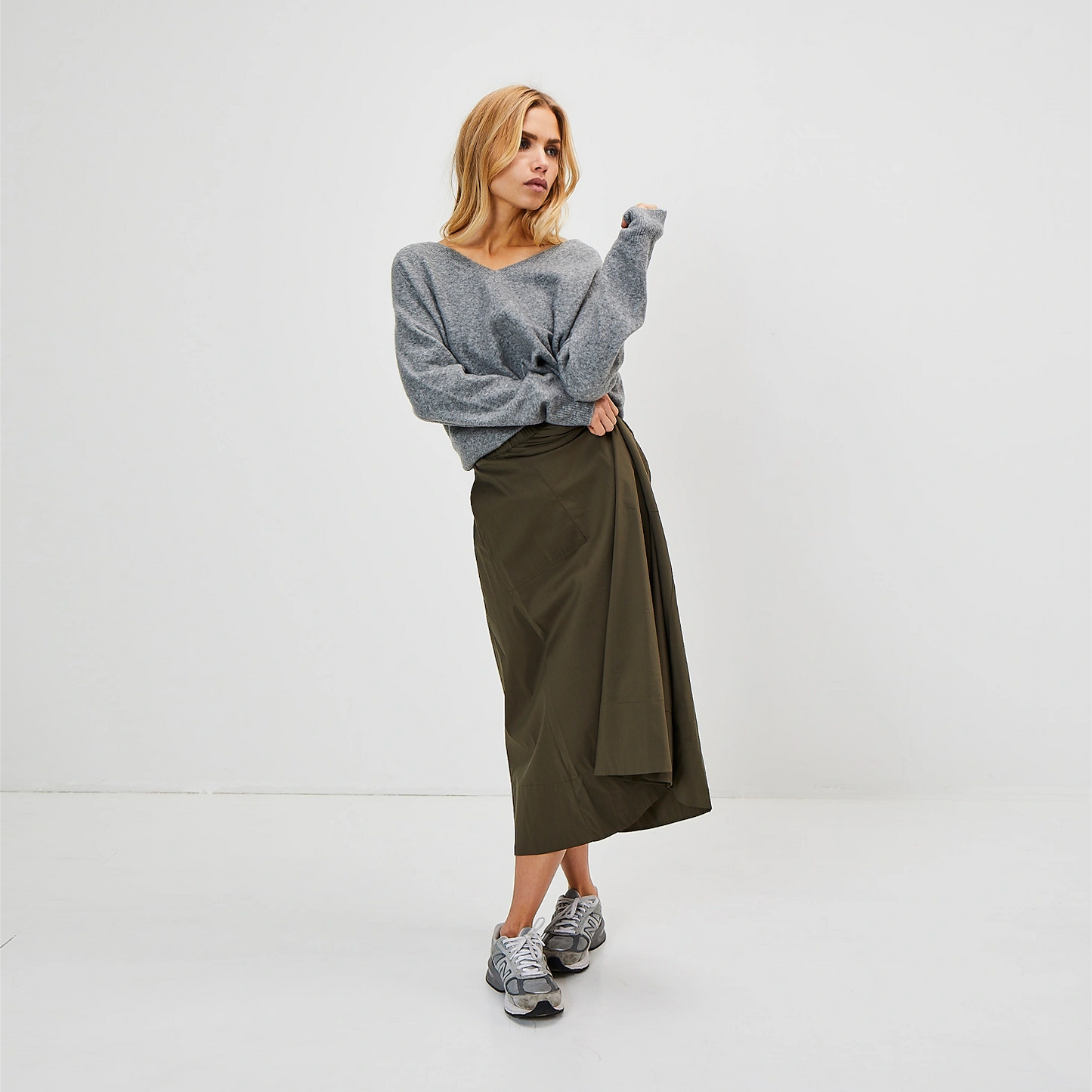 Vilma nederdel - La Rouge - Army - Model