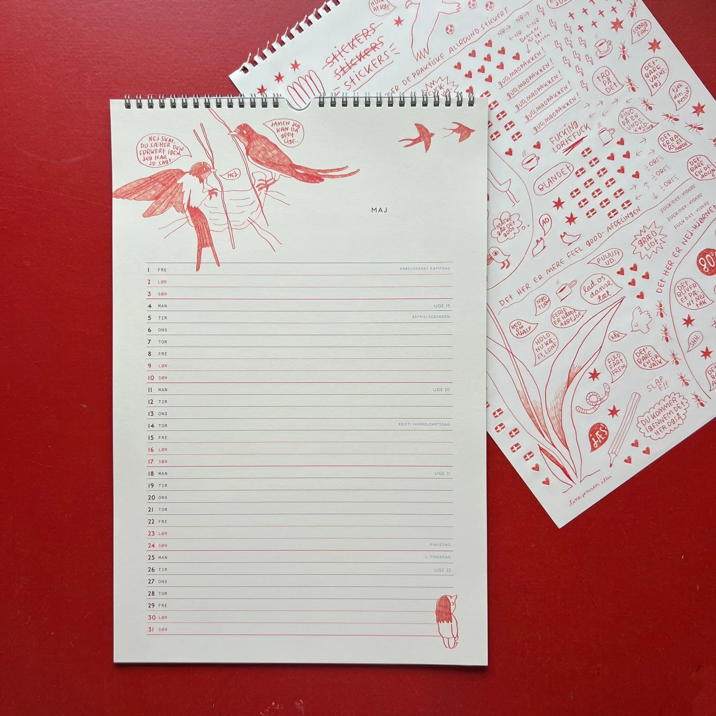 Familiekalender 2026 - Line Jensen flu x Gutkind - Maj