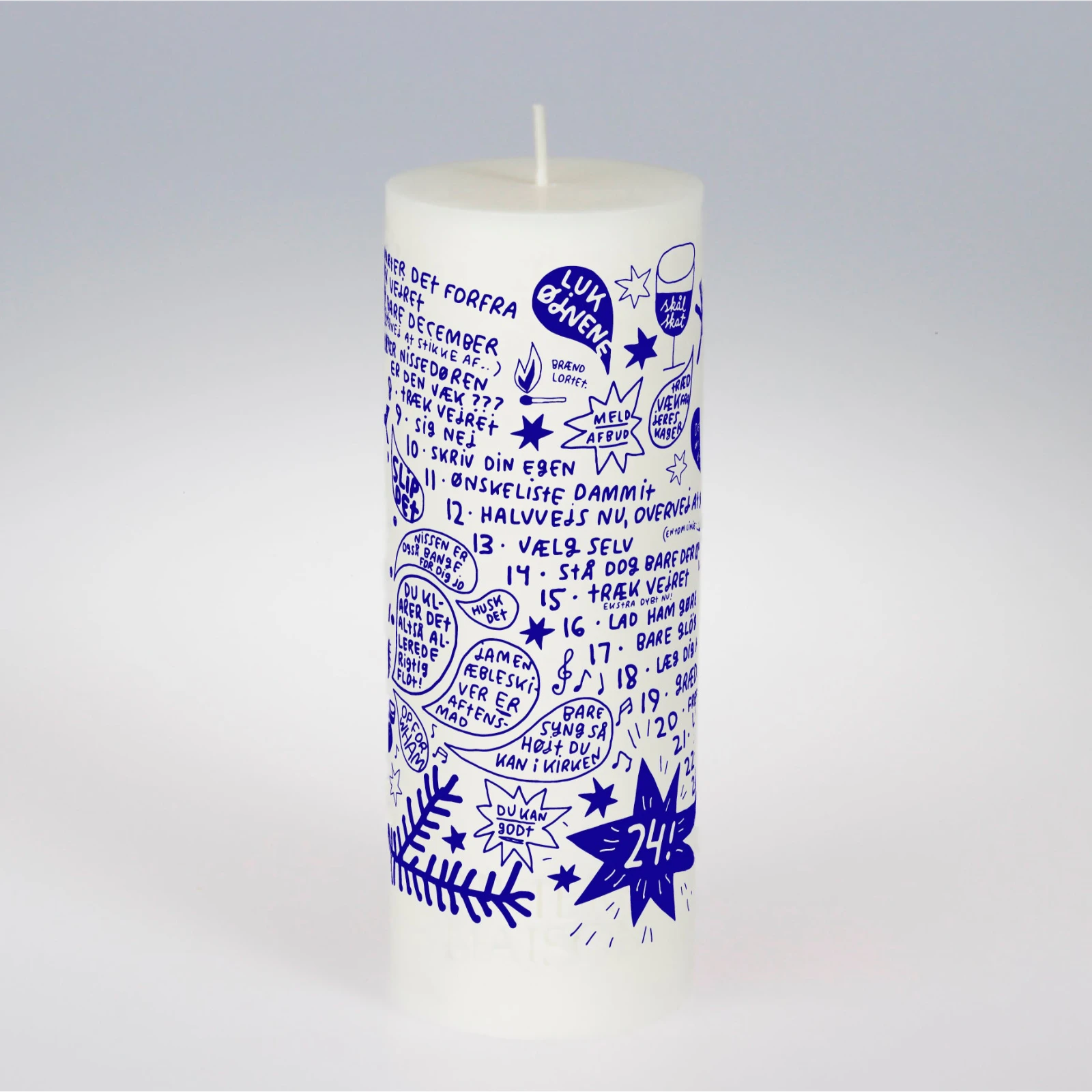 Line Jensen Kalenderlys 2025 - bagside