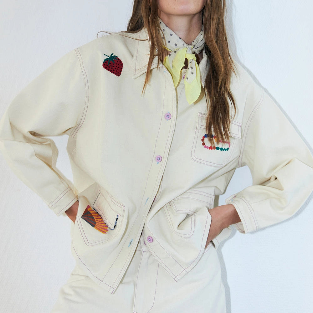 AprilLL Jakke fra Lolly's Laundry - Creme - Kampagnefoto