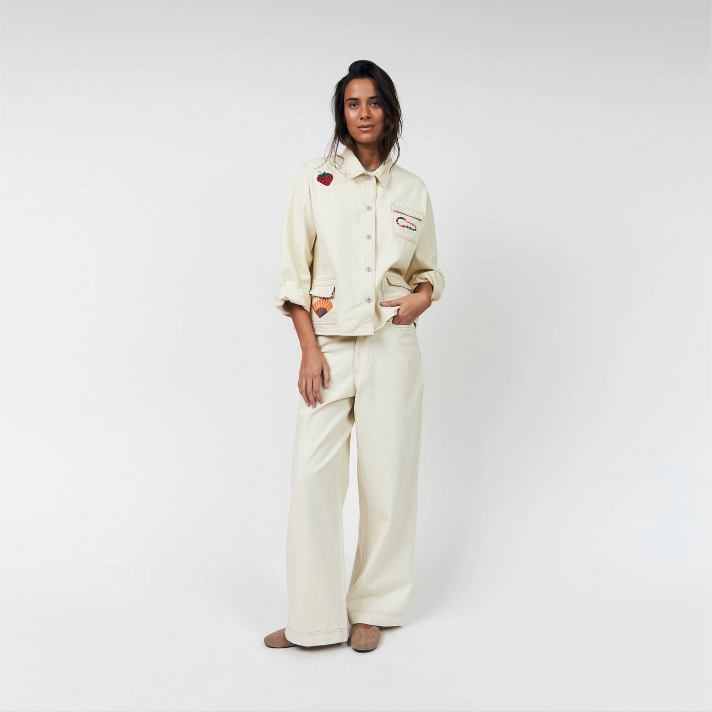 AprilLL Jakke fra Lolly's Laundry - Creme - Model