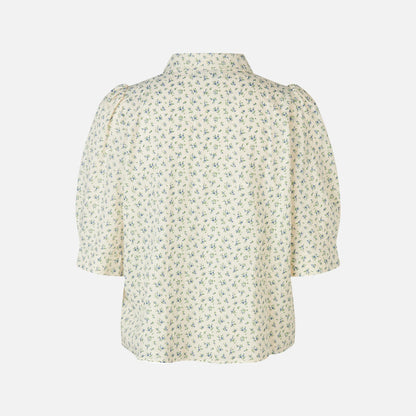 Bono Shirt fra Lolly' Laundry - Blue Flower - Ryg
