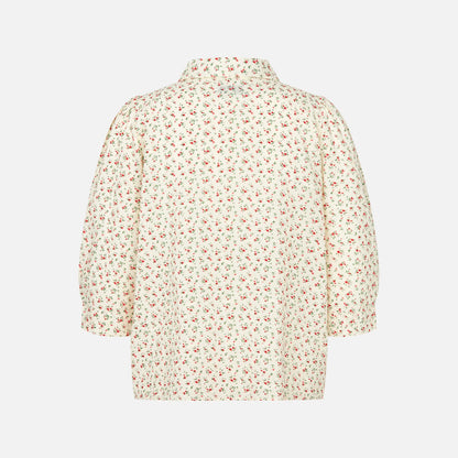 BonoLL Shirt fra Lolly's Laundry - Red Flower - Ryg