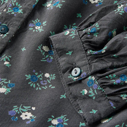 Cara Shirt fra Lolly's Laundry i Washed Black (detalje)