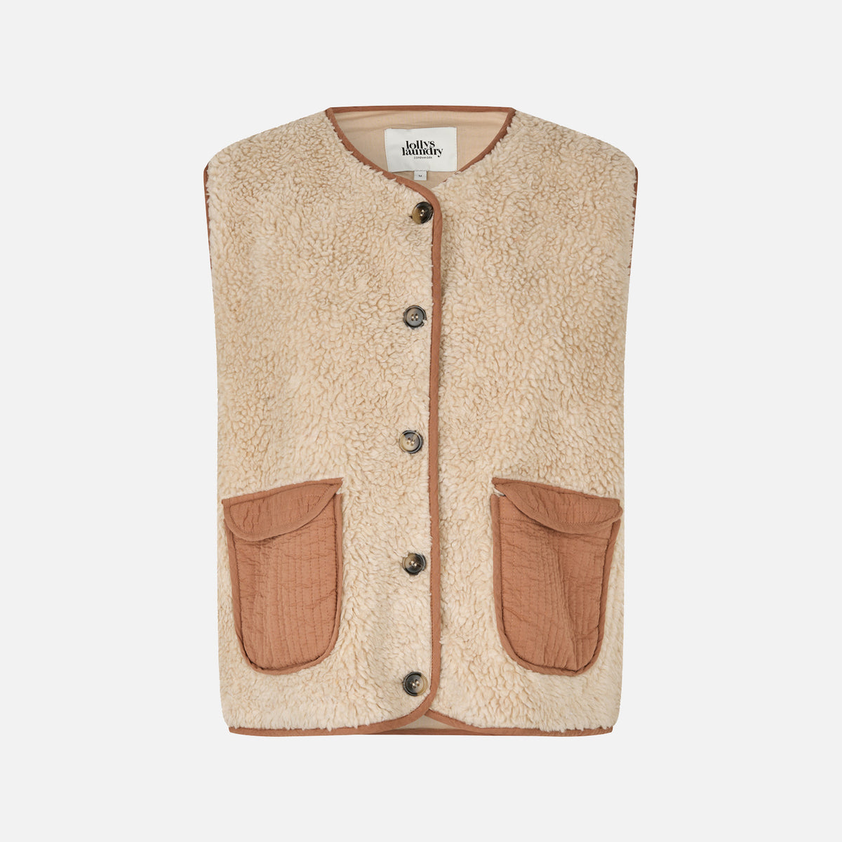 JaceLL Teddy Vest fra Lolly's Laundry - Rust
