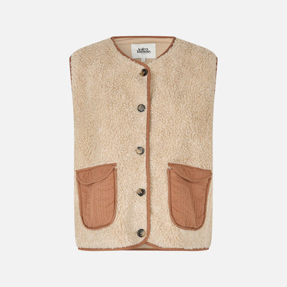 JaceLL Teddy Vest fra Lolly's Laundry - Rust