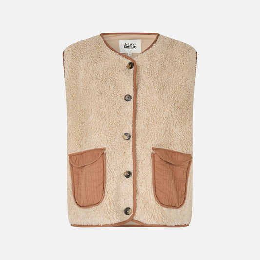 JaceLL Teddy Vest fra Lolly's Laundry - Rust