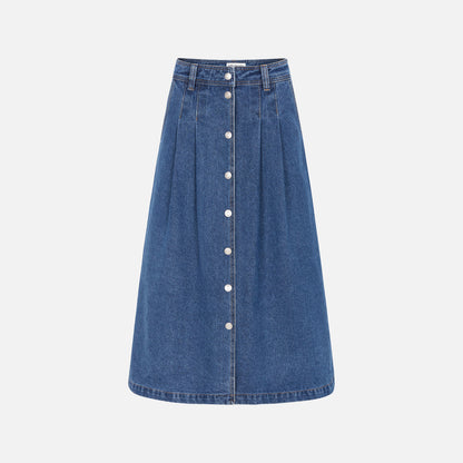 LennonLL Midi Skirt - Lolly's Laundry - Dark Blue