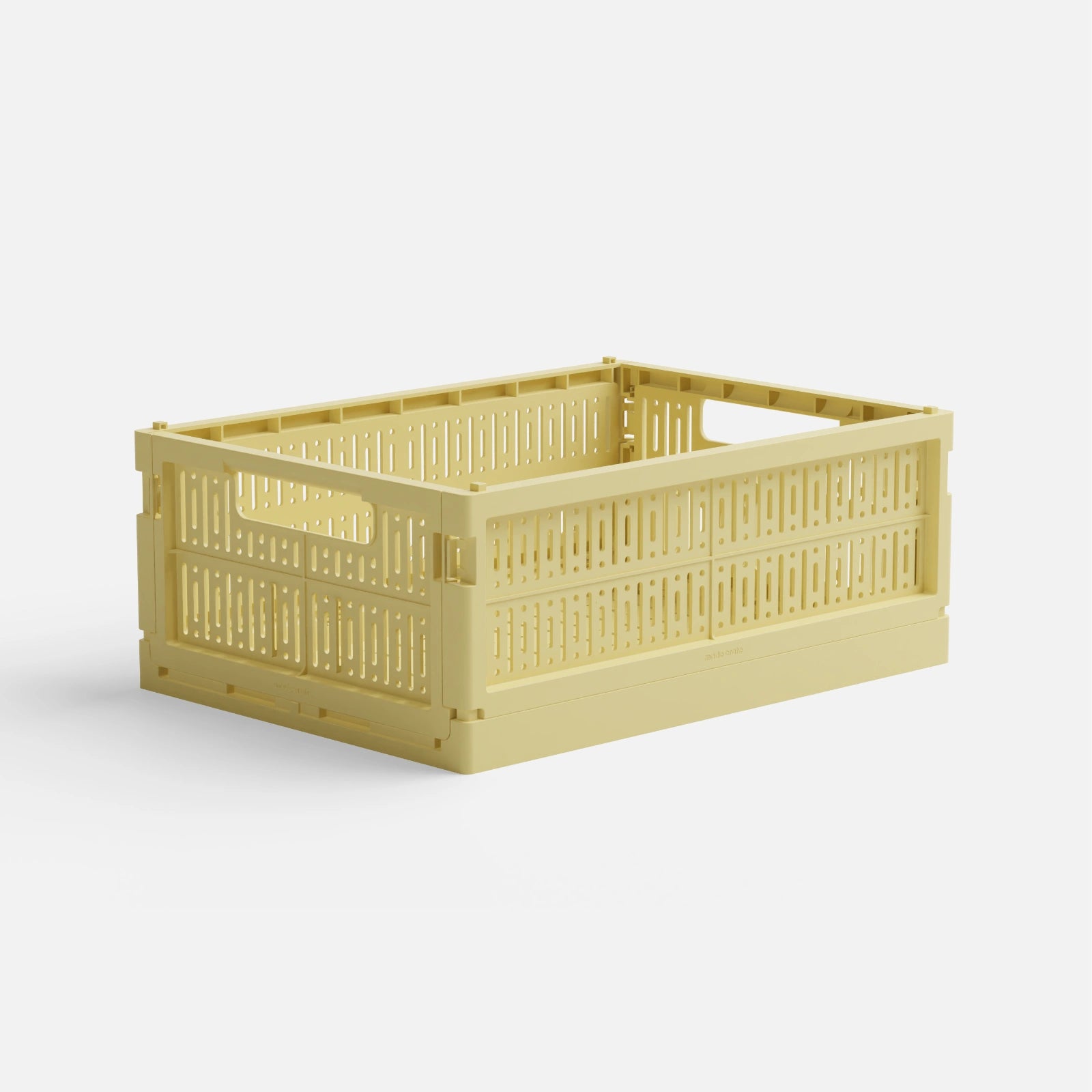 Midi Foldekasse fra Made Crate i Lemon Cream