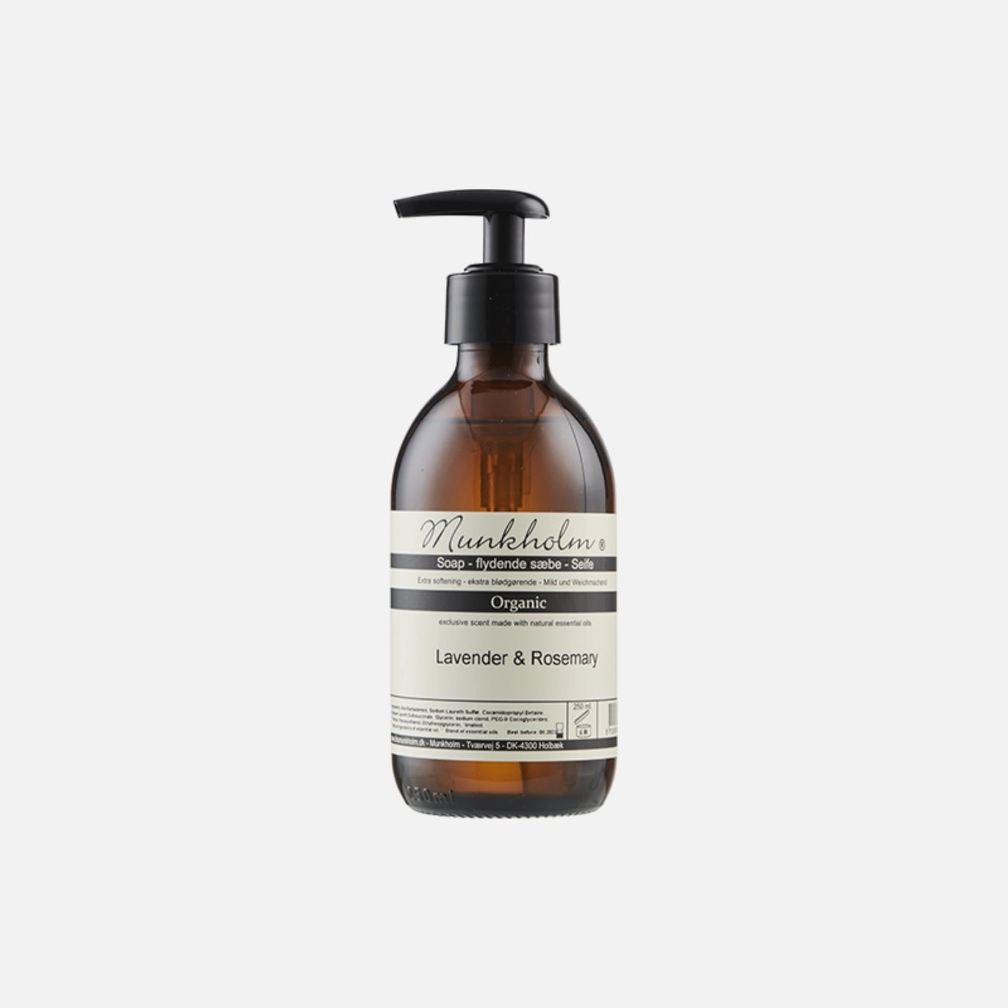 Organic Flydende Sæbe - 250 ml - Lavender & Rosemary