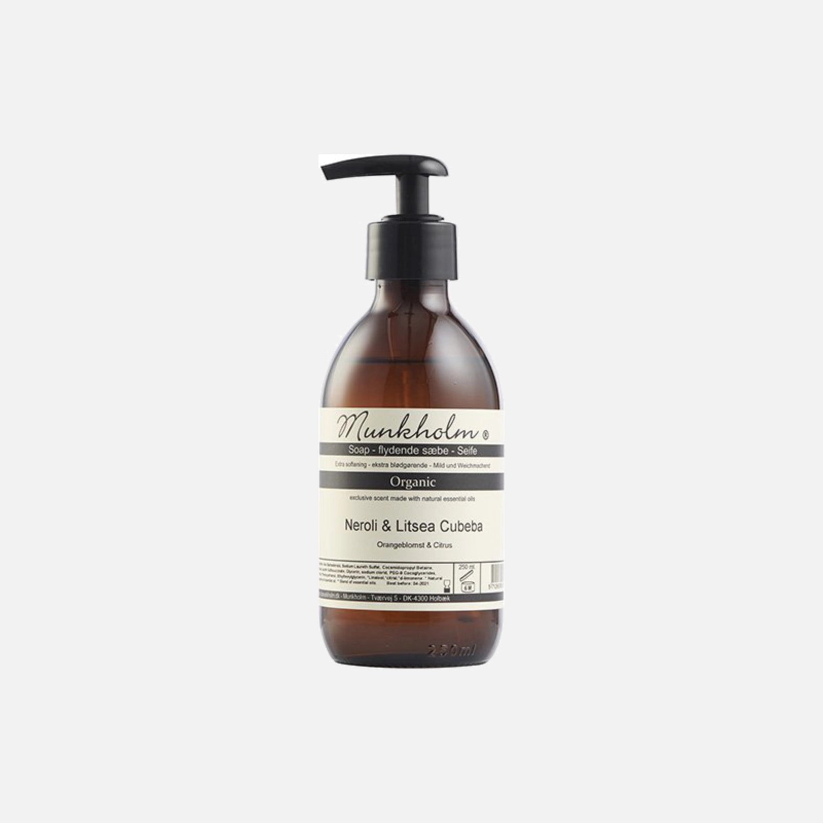 Organic Flydende Sæbe - 250 ml - Neroli & Litsea Cubeba