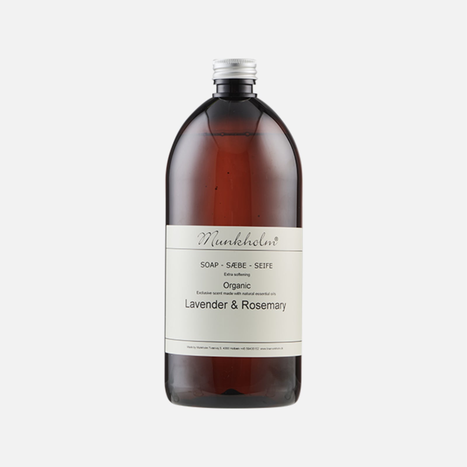 Refill af Økologisk Flydende Håndsæbe fra Munkholm med Lavender & Rosemary