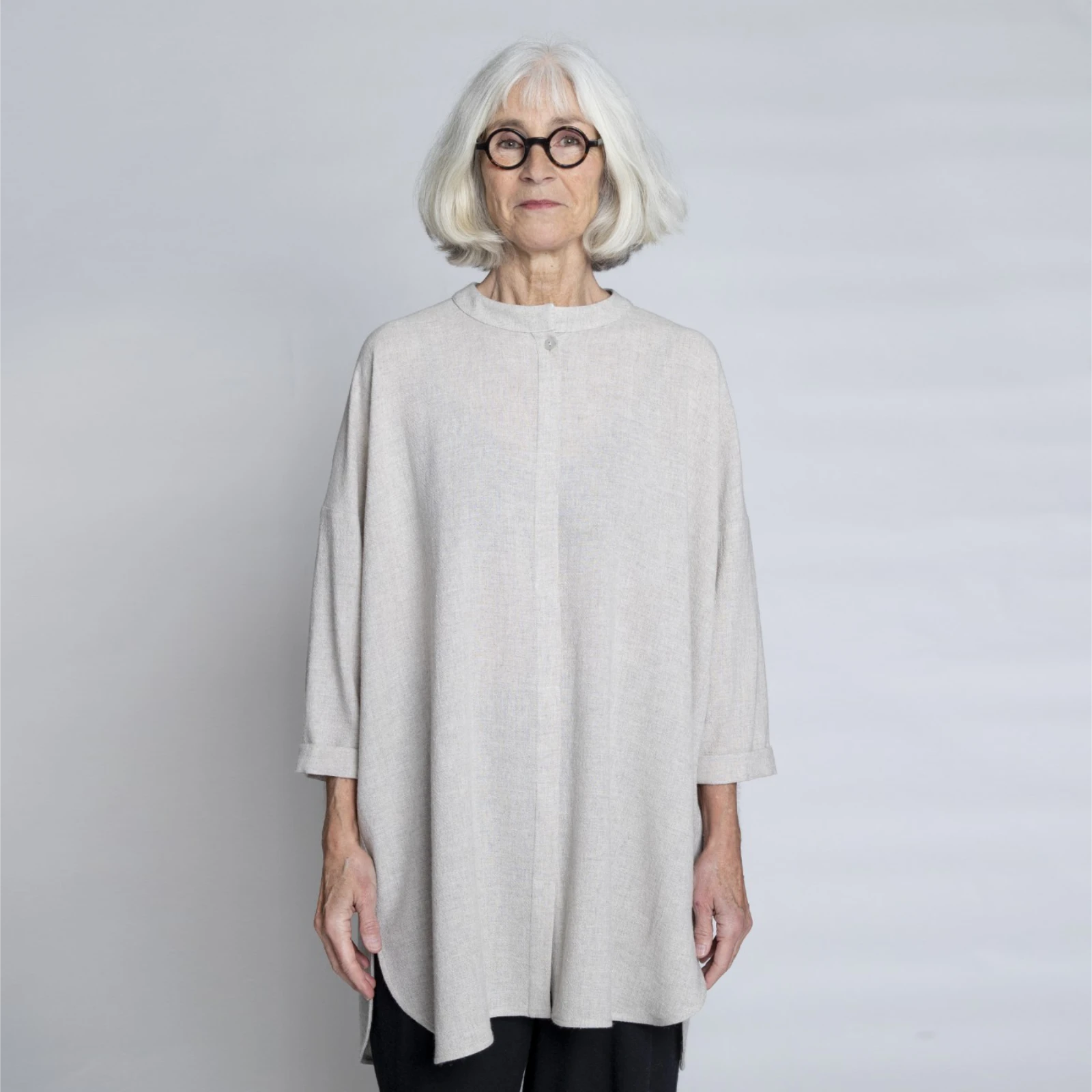 Elba shirt fra Muse Wear i Creme Ecovero Wool