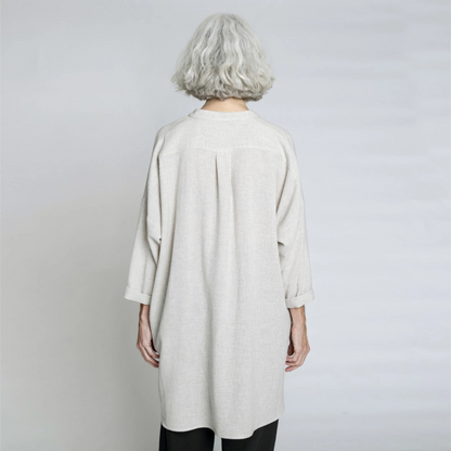Elba shirt fra Muse Wear i Creme Ecovero Wool (ryg)