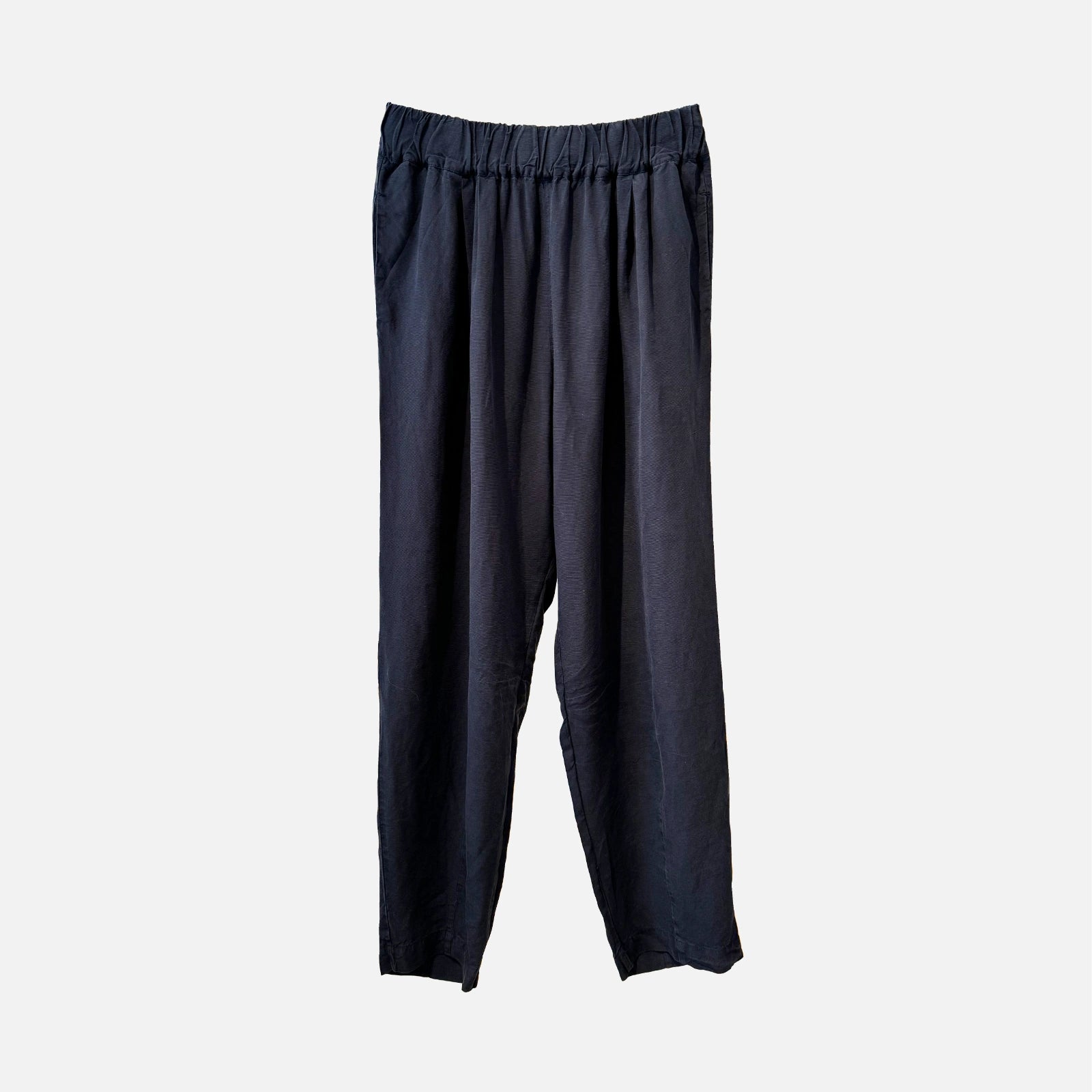 Lola Pants fra Muse Wear - Navy Tencel/Linen Mix