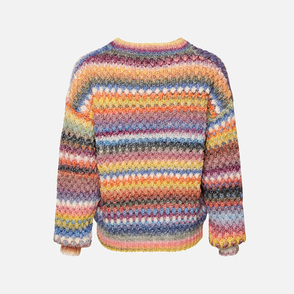 Gio Knit Sweater fra Noella i Multi Mix (ryg)