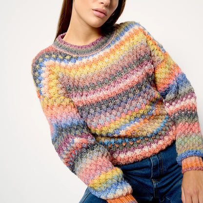 Gio Knit Sweater fra Noella i Multi Mix (model)